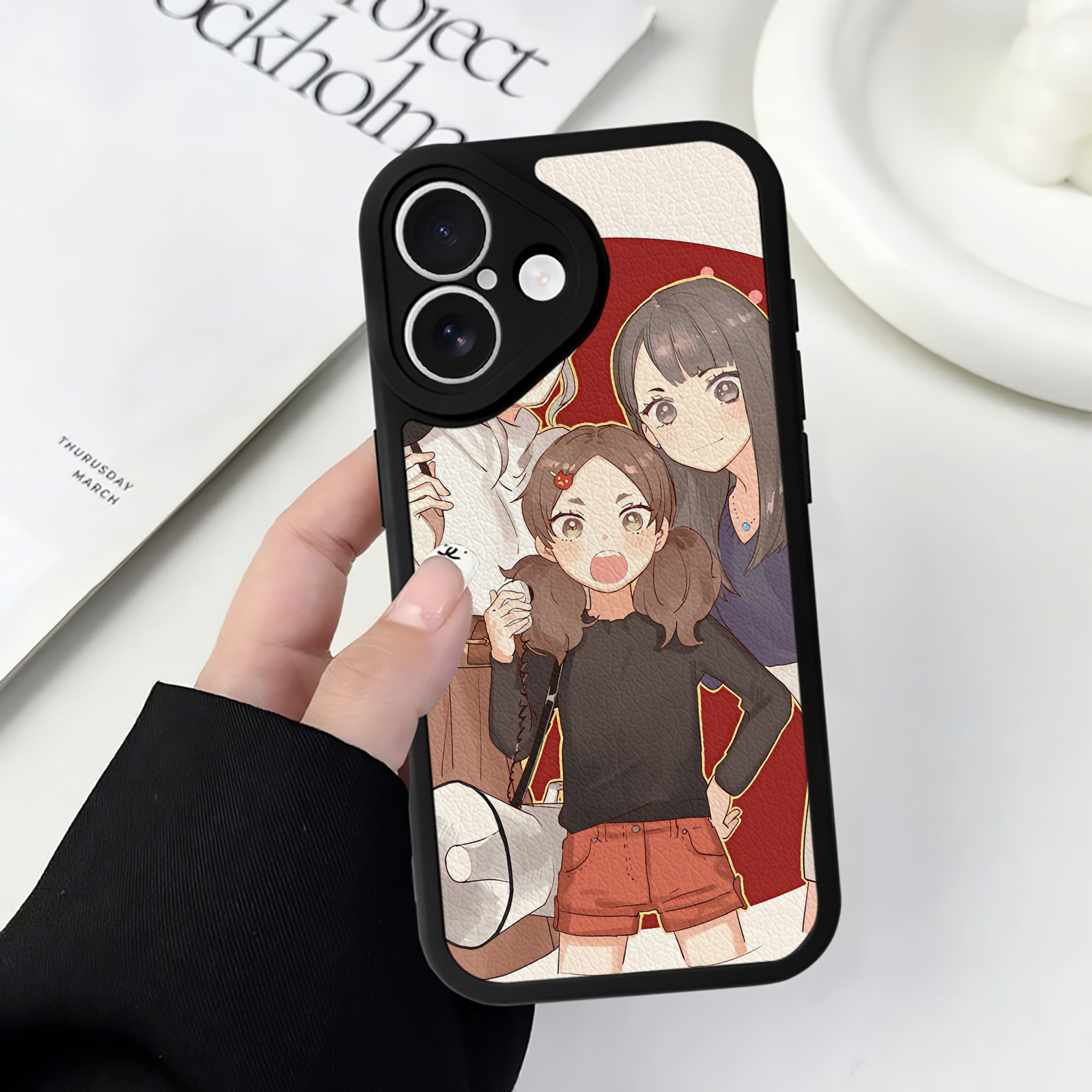（画像用） ハイキュー!! Haikyu!! 【iPhone 16シリーズ対応】シリコンスマホケース（レザー調） 材質：シリコン